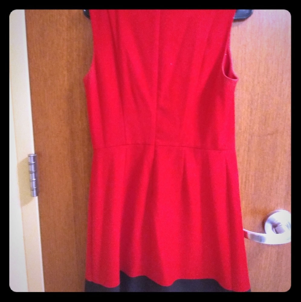 Porfessional Red Knee Length Dress